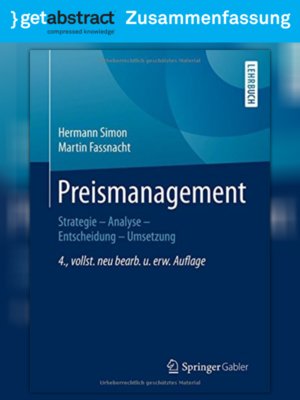 cover image of Preismanagement (Zusammenfassung)